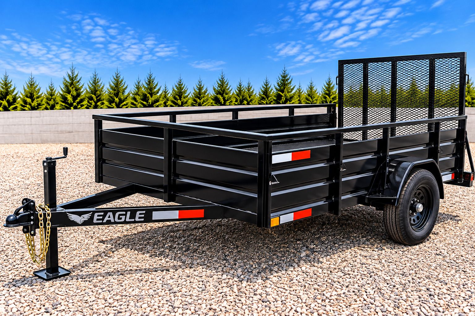 Eagle trailer with 3,000 lb hauling capacity for rent from PayLess Equipment Rental LLC